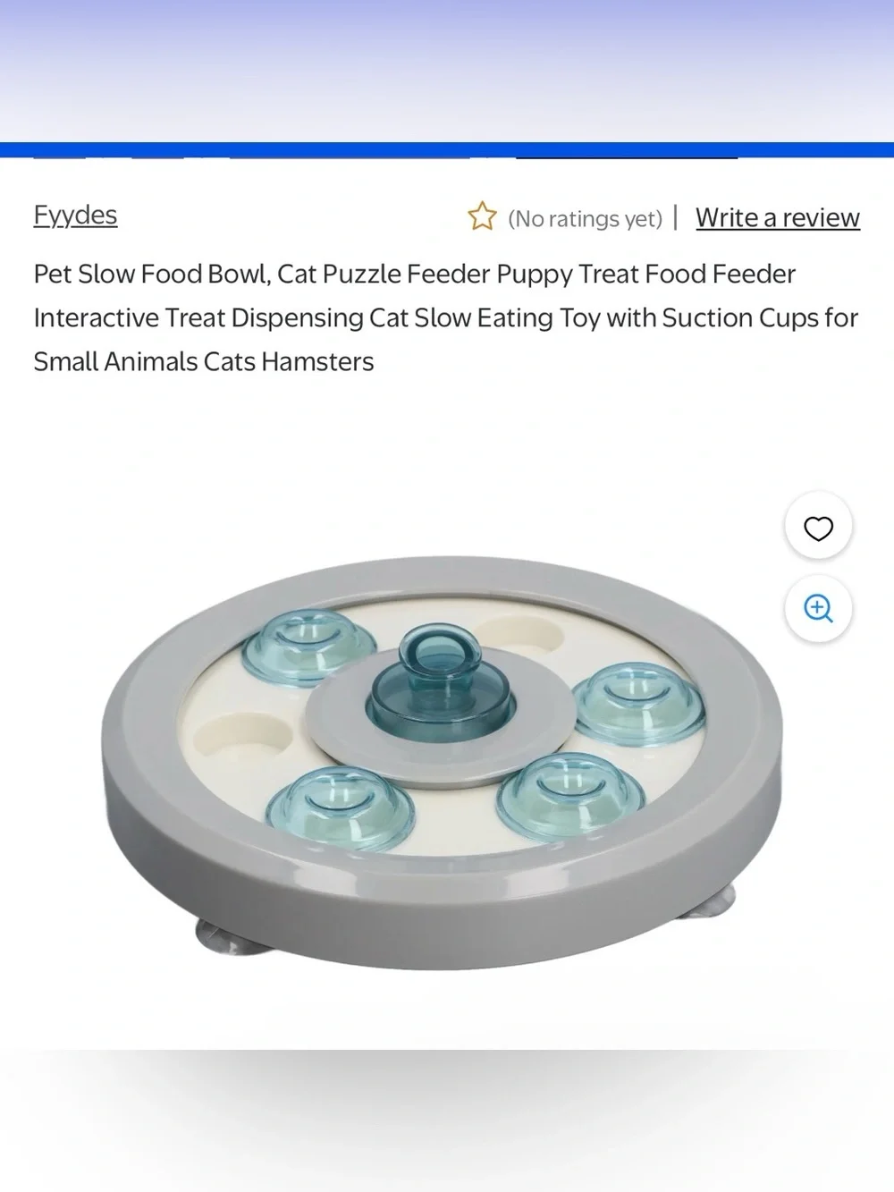 5/$25 Interactive Pet Treat Puzzle Toy - Slow Feeder for Cat Bunny Puppy